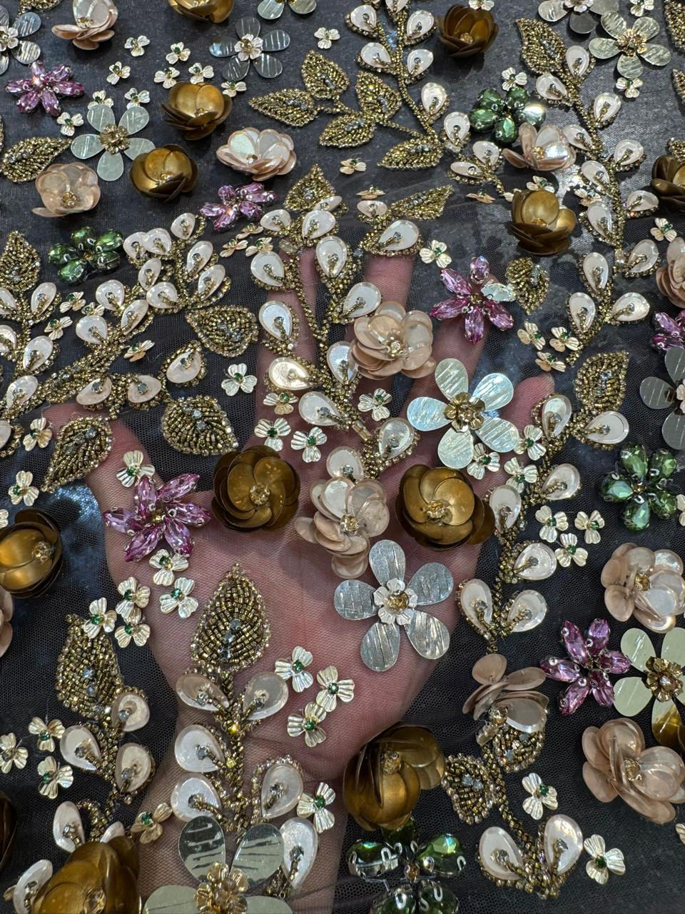 Chenille and appliqué by SPNN Laces